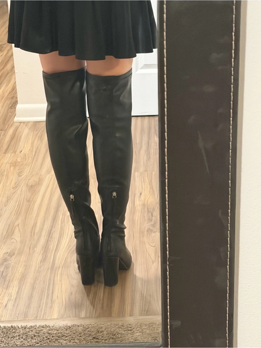 Madden Girl Black Over-the-Knee Pointed-Toe Boots